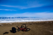 Lake Baikal on the shore