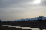 Mountain view along the Rhein