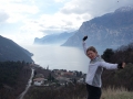 Susanne with Lago di Garda