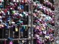 Locks at Juliets house in Verona