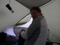 Waking up and getting ready in the tent