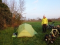 Camping behind and abandoned house close to Budrio