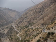 A view down the pass