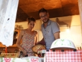 Brice and Marion making a cake